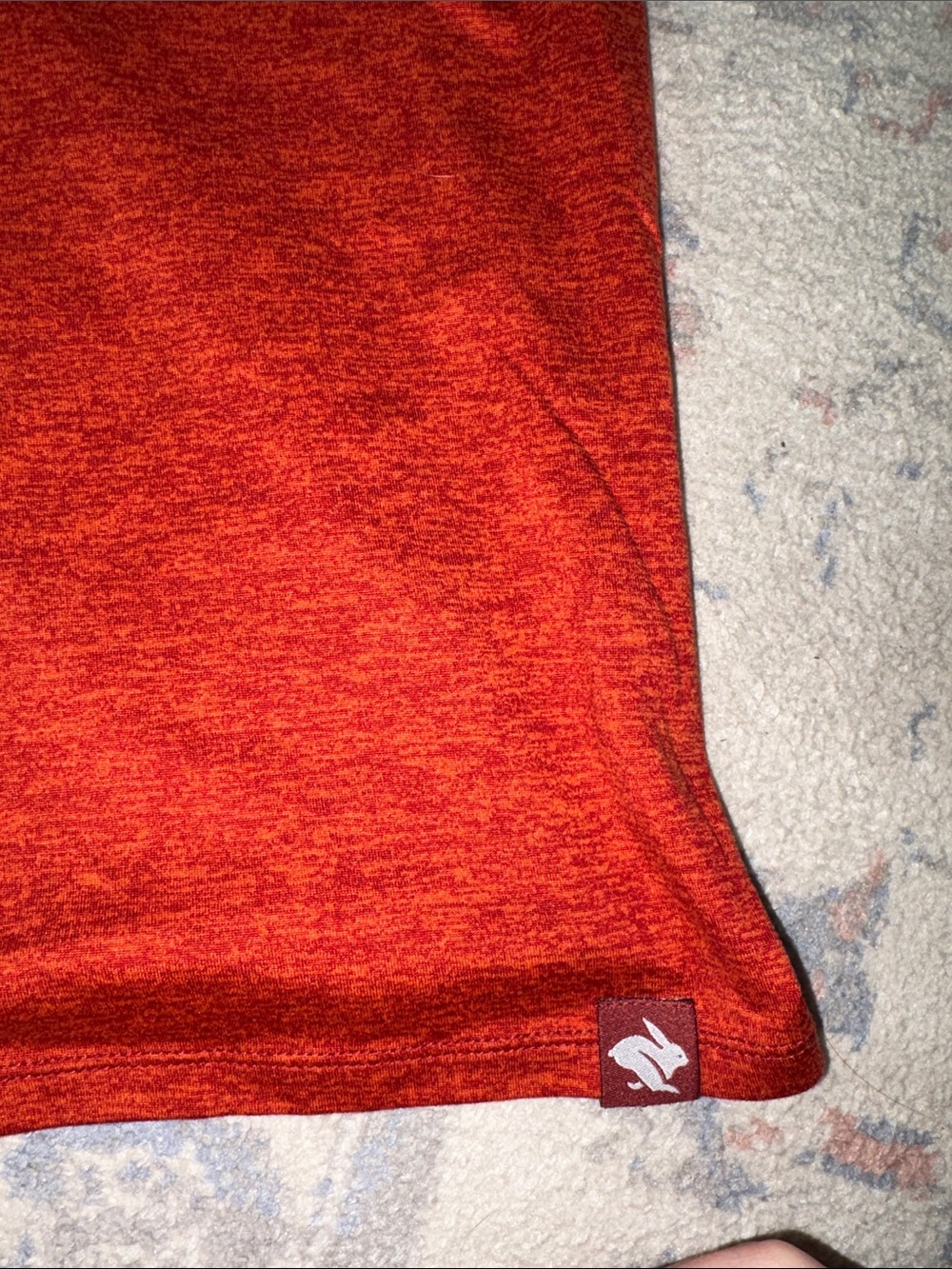 Rabbit running Men's Red Performance Shirt size medium - Picture 5 of 6